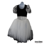 Classic Black & White Ballet Dress  dress