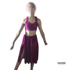 Berry Mesh Lyrical Set  two piece