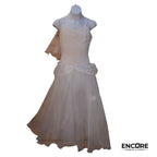 White Cotton Leotard with Shimmery Tulle Skirt  dress