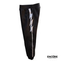 Black Sweatpants with Silver Bolt Accents  pants