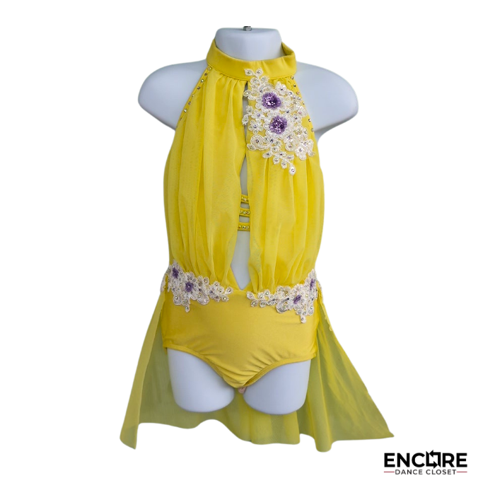 Sunshine Yellow Chiffon Lyrical Costume