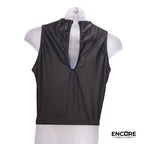 Studded Square-Cut Sleeveless Top  top