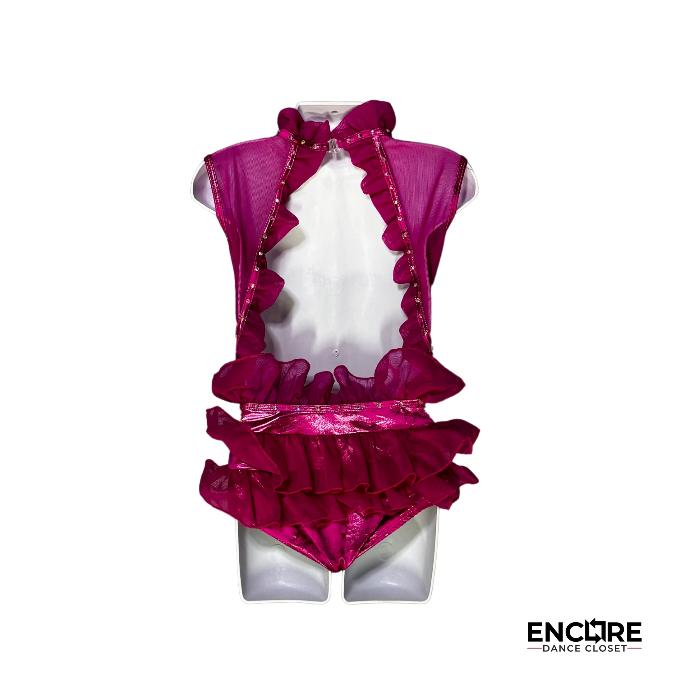 Playful Metallic Pink Leotard