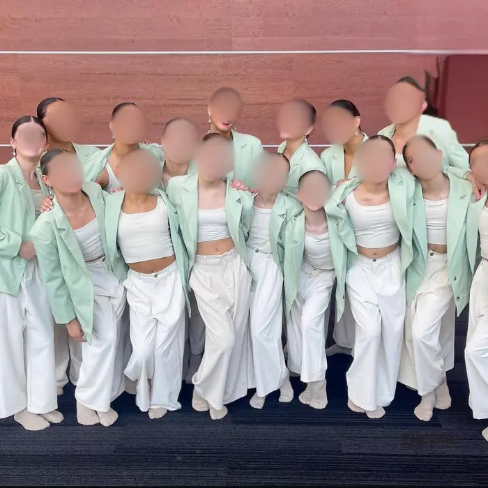 Mint Blazer Pedestrian Look  two piece