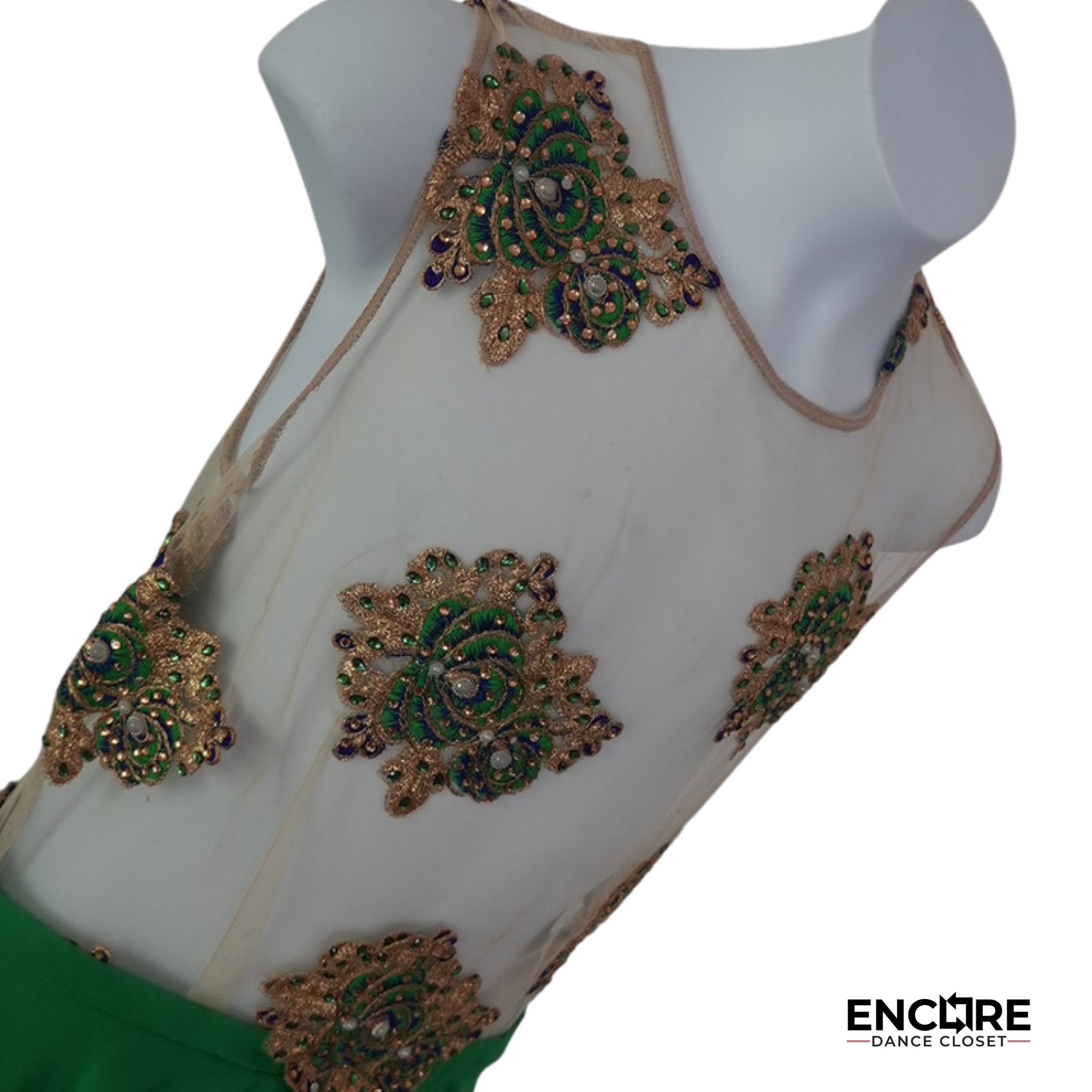 Emerald Green Lyrical Dress Costume  dress