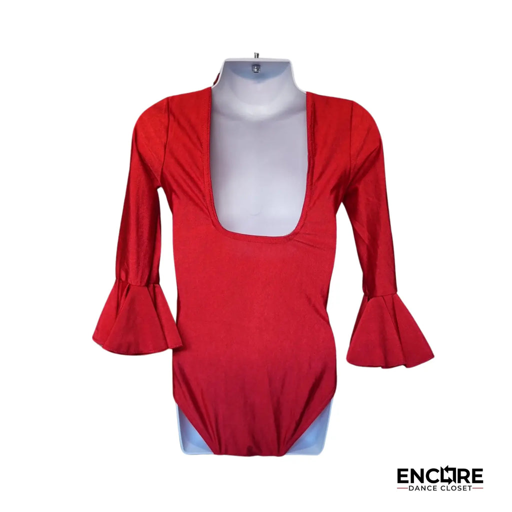 Simple Red Elegance  leotard