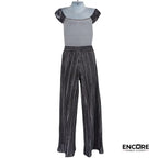Velvet Silver Jumpsuit  unitard