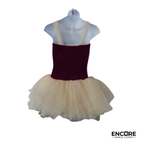 Burgundy Velvet Ballet Tutu  dress