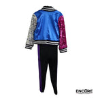 Electric Energy Sequin Bomber Dance Costume  two piece
