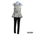Spotlight Sparkle Silver Peplum Costume  unitard