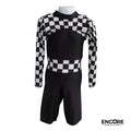 Finish Line Fierce Checkered Costume  biketard