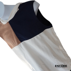 Color Block Contemporary Dance Costume with Navy Pants  two piece