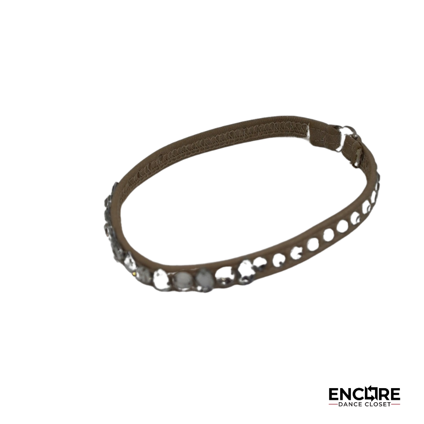 Sparkly Beige Leotard with Feathers - Encore Dance Closet