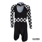 Finish Line Fierce Checkered Costume  biketard
