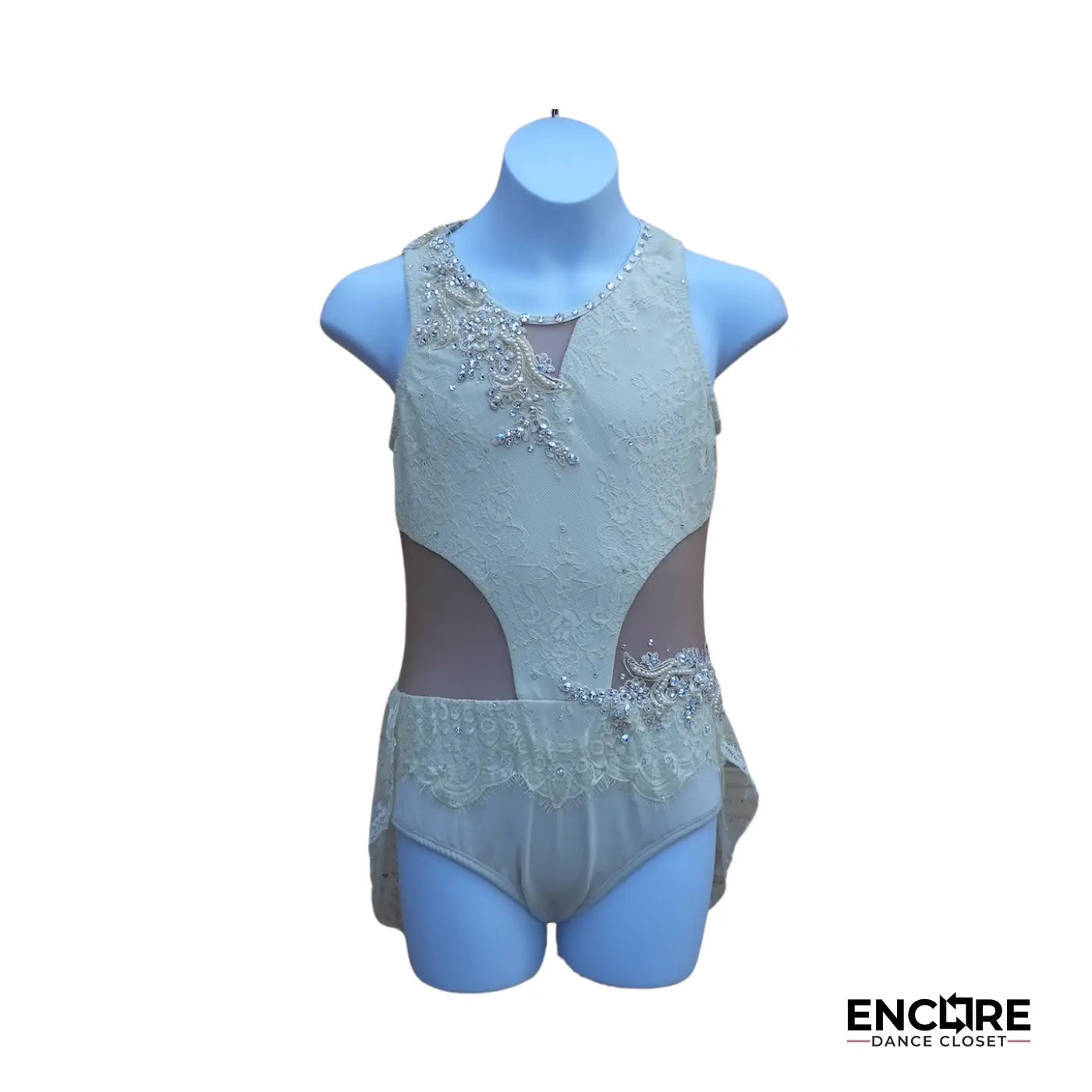 White Lace Lyrical Leotard  leotard