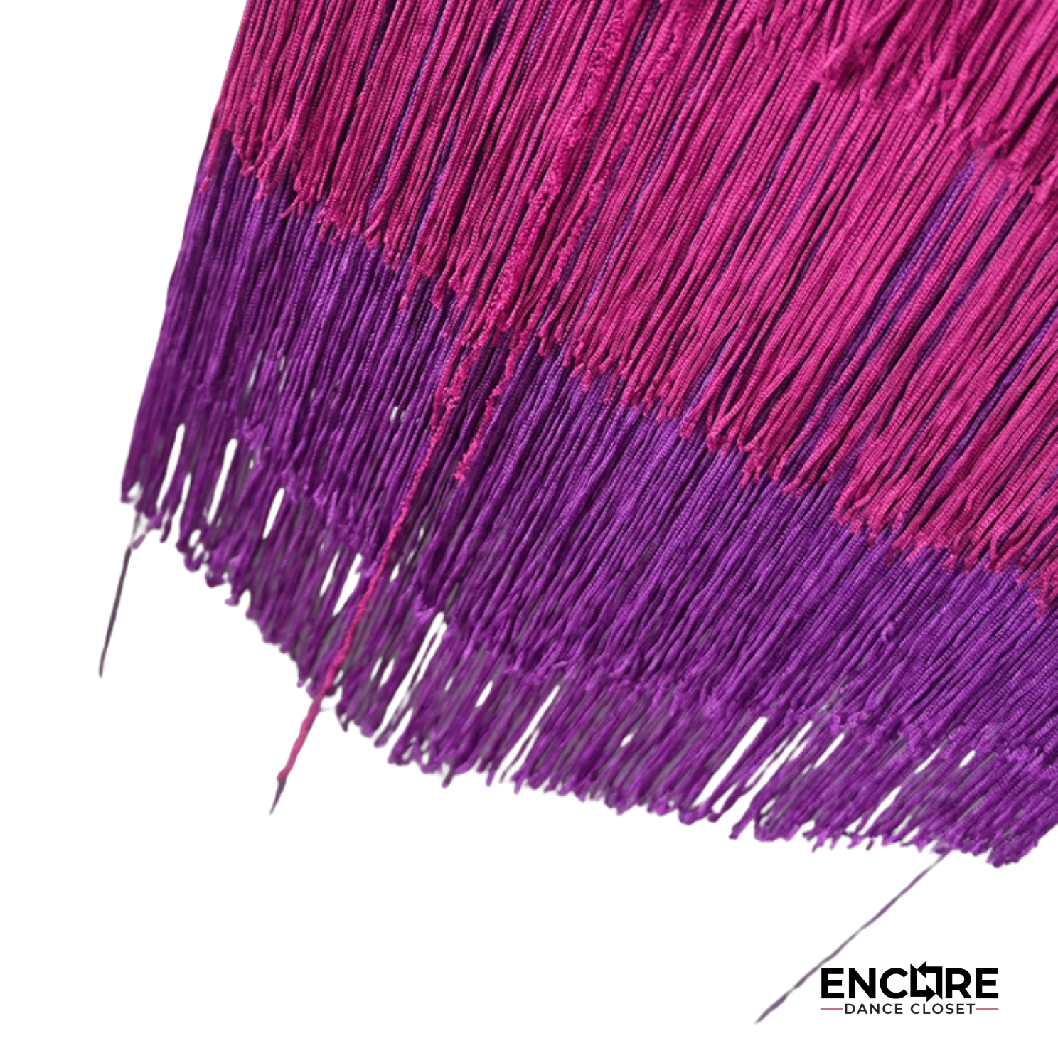 Pink Ombré Fringe Performance Dress  biketard