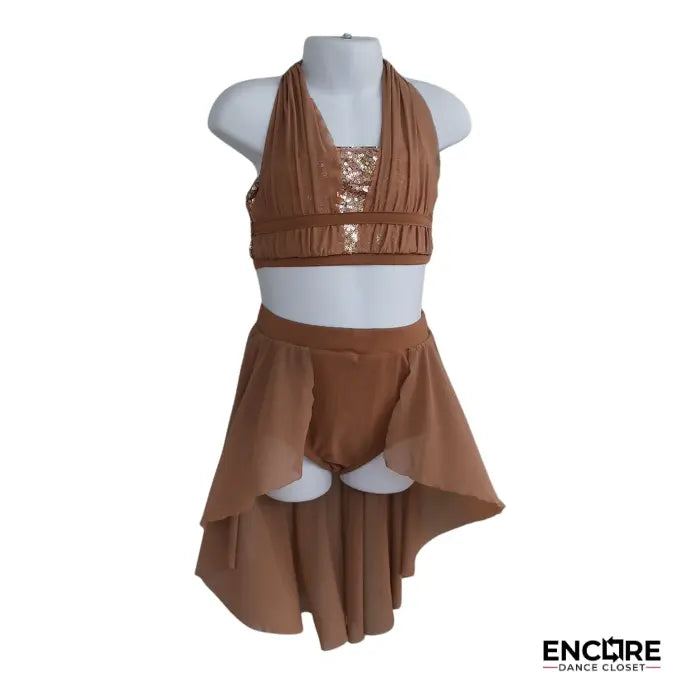 Golden Glow Two-Piece Lyrical Costume  two piece