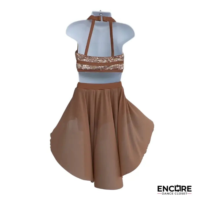 Golden Glow Two-Piece Lyrical Costume  two piece