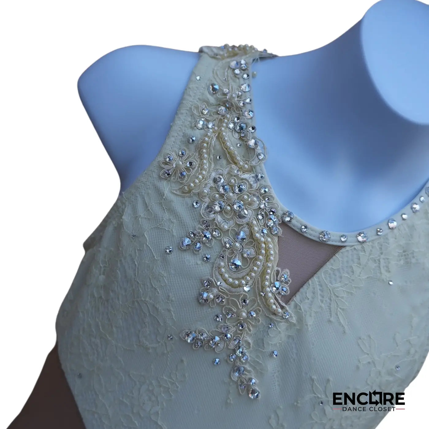 White Lace Lyrical Leotard  leotard