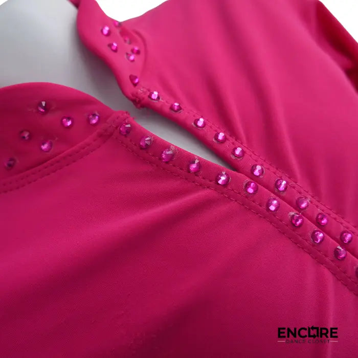 Hot Pink Firecracker Jazz Costume 2  two piece