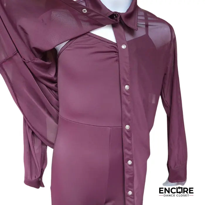 Maroon Sophistication Set  leotard