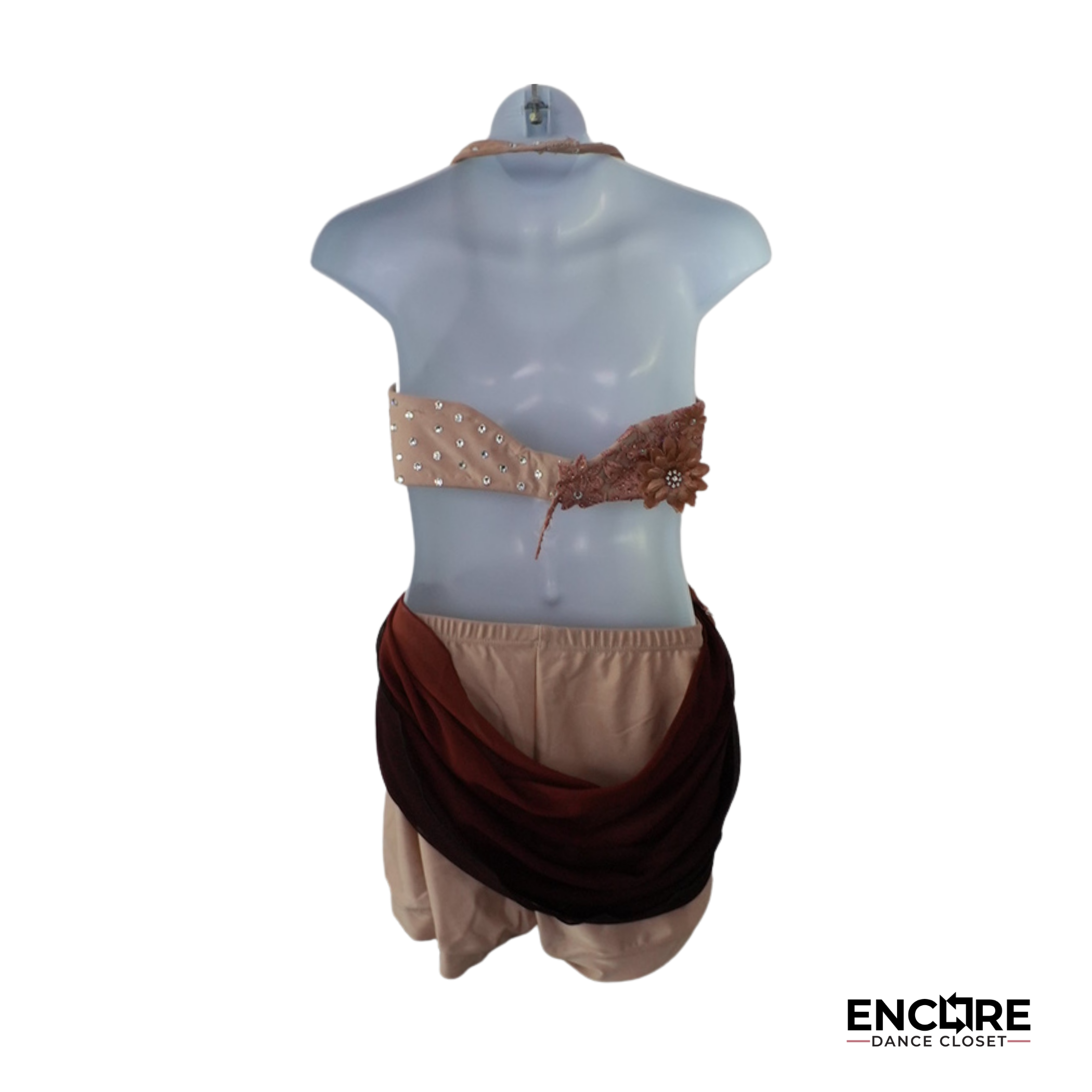 Blush Floral Contemporary Costume  two piece