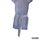 Silk White Tie-Around Apron  skirt