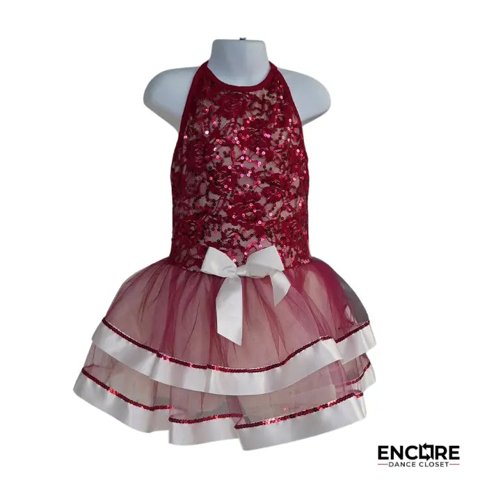 Crimson Rose Tutu  dress