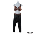 Copper Sequin Bra & Pant Dance Costume  two piece