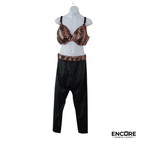 Copper Sequin Bra & Pant Dance Costume  two piece
