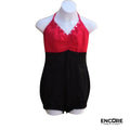 Red & Black Showstopper  biketard