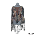 Crystal Fringe Contemporary Leo  leotard
