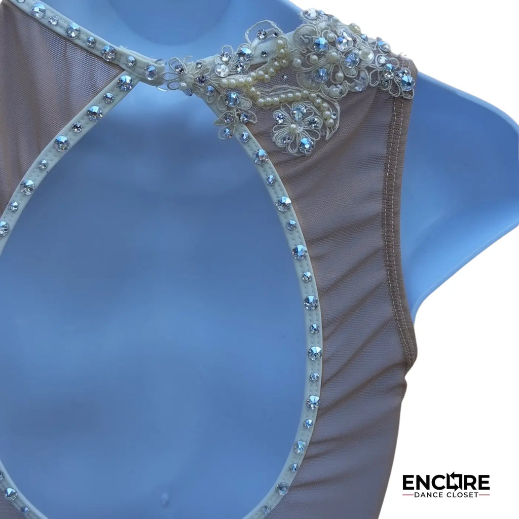 White Lace Lyrical Leotard  leotard