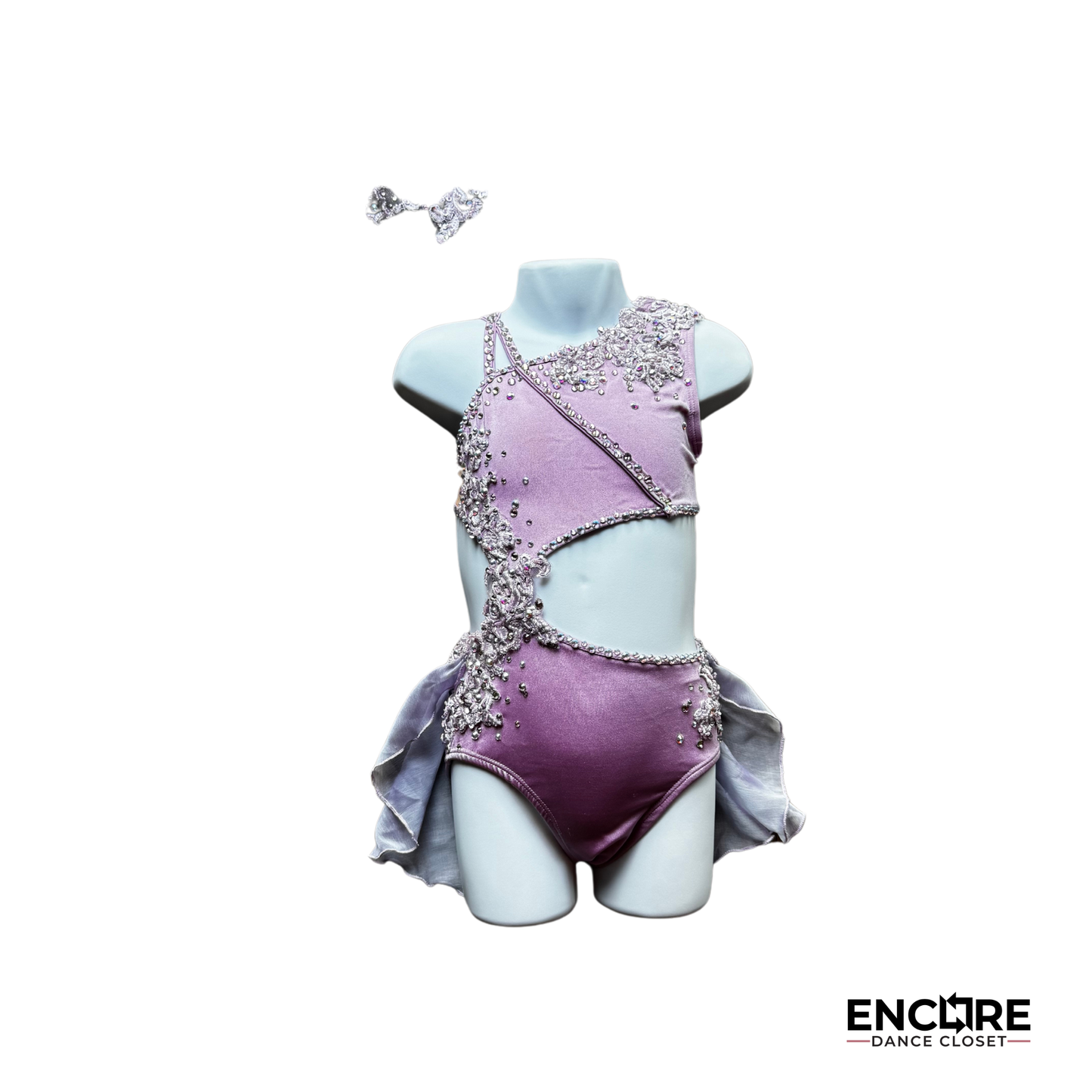 Lilac Leotard with Lyrical Skirt & Rhinestone Detailing