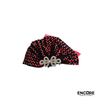 Red & Black Sequin Halter Costume with Tie Detail  leotard