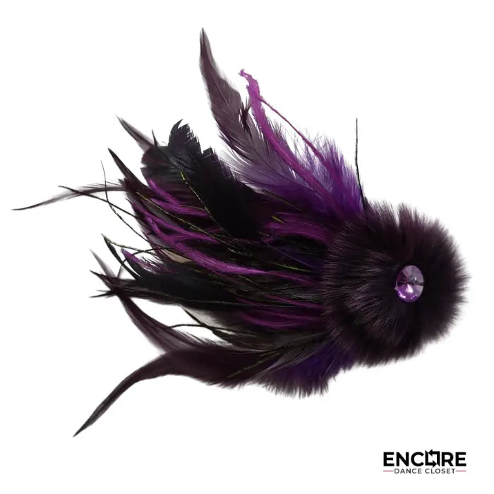 Black & Plum Feather Jazz Set  two piece