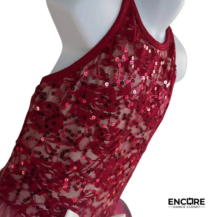 Crimson Rose Tutu  dress