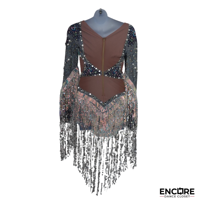 Crystal Fringe Contemporary Leo  leotard