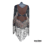 Crystal Fringe Contemporary Leo  leotard