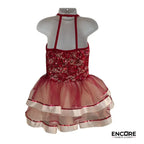 Crimson Rose Tutu  dress