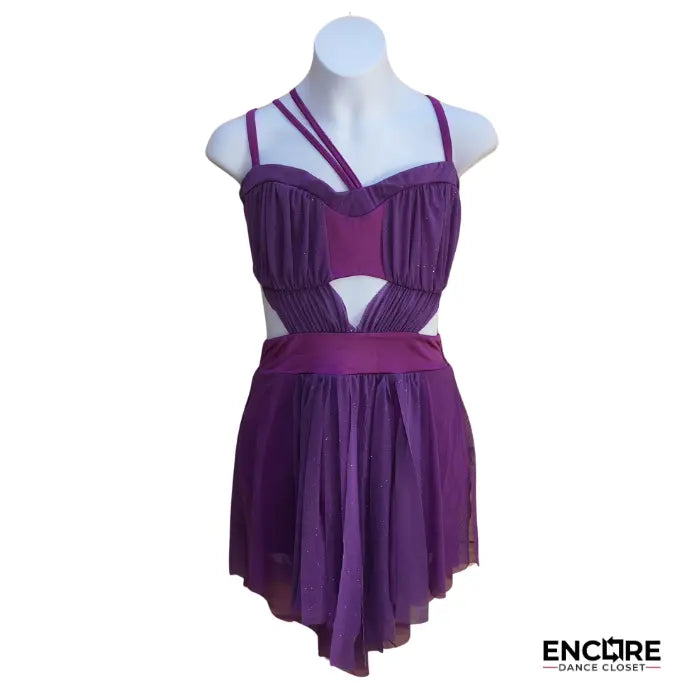 Plum Illusion Ensemble  dress