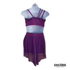 Plum Illusion Ensemble  dress