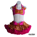 Pink & Orange Tutu Delight  two piece