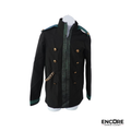 Black & Emerald Military-Inspired Jacket Costume  top