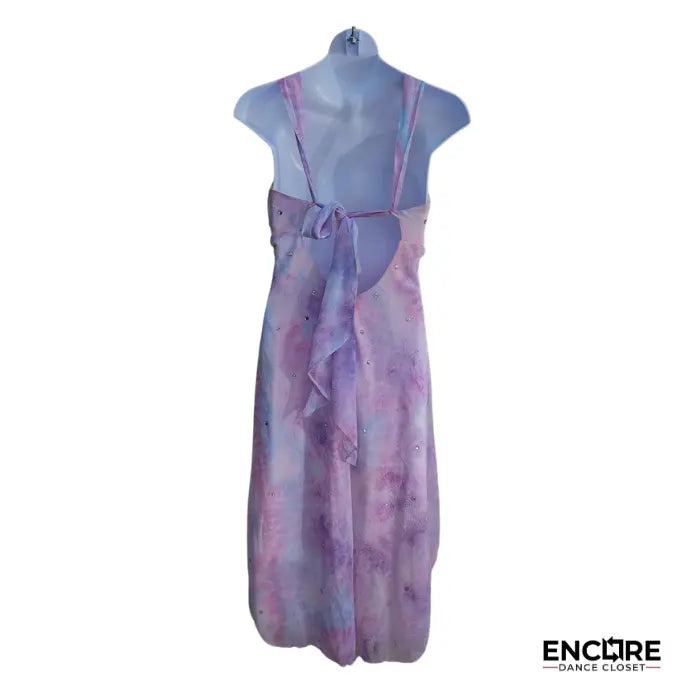 Blush Tie-Dye Sparkle Slip  dress
