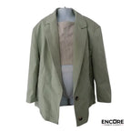 Mint Blazer Pedestrian Look  two piece