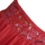 Coral Sparkle Skirt  skirt