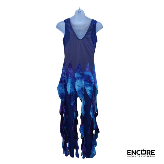 Ocean Wave Illusion Unitard  unitard