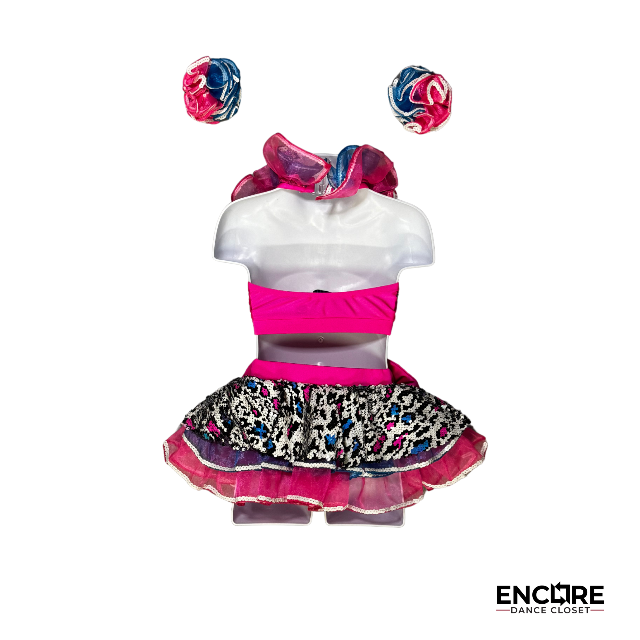 Fun and Bubbly Pink Two-Piece Skirt Set - Encore Dance Closet