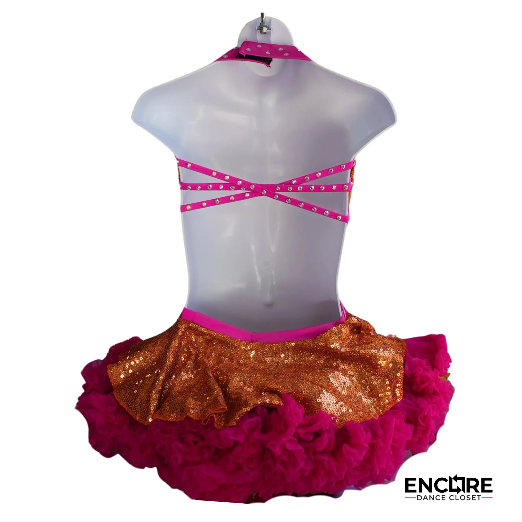 Pink & Orange Tutu Delight  two piece